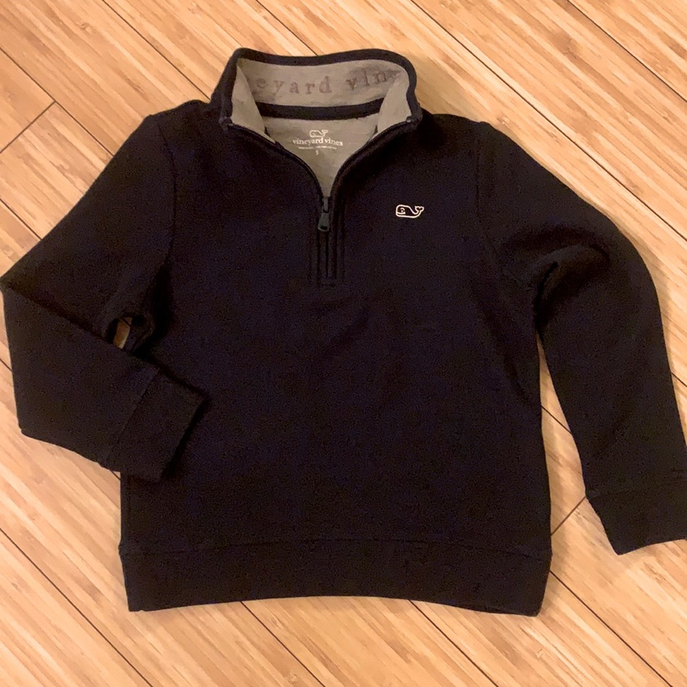 Vineyard Vines Boys Navy 1/4-Zip Pullover, 5